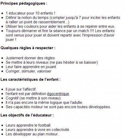Conseils Educateur
